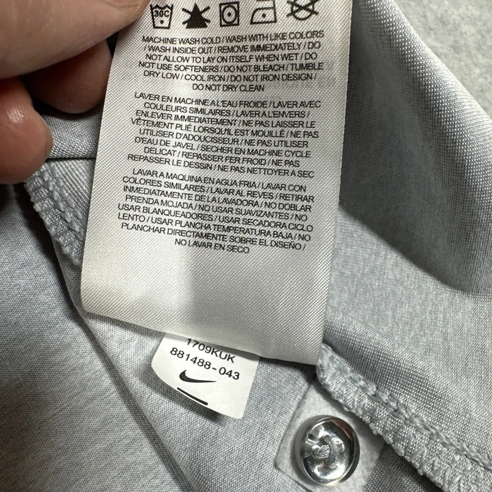 Nike NFL On Field Apparel Men's Super Bowl 52 Patriots‎ Henly Size Large Gray